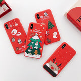 Maxbell Cute Christmas Reindeer Soft TPU Case Full Cover for iPhone  iPhone XR
