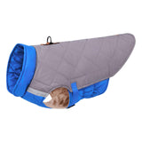 Maxbell Warm Dog Clothes Dog Vest for Pet Supplies Autumn Cold Weather Gray Blue