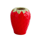 Maxbell Strawberry Ceramic Flower Vase Flower Pot for Shelf Living Room Dining Table L