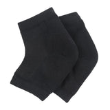 Max 1 Pair Vented Open Toe Heel Socks Sleeves Protector for Cracked Feet Black