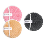 Maxbell 3 Pieces Reusable Makeup Remover Pads Face Cleaning Wipes Cloth 4.7in Dia