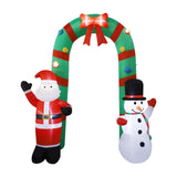 Maxbell Lighted Christmas Inflatable Archway with LED Lights for Patio Outdoor Yard