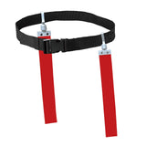 Maxbell Football Waist Belt Ribbon Adjustable for Outdoor Accessories Equipment red