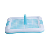 Maxbell Portable Dog Potty Tray Training Mat Keep Floors Clean Pee Training Tray L Blue White