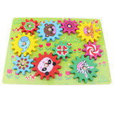 Maxbell Kids Wooden Gear Puzzle Game Early Education Toy Gift Forest Animal