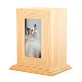 Maxbell Pet Urn Ash Urns for Dogs Casket Memorial Keepsake Remembrance Funeral Light Wood