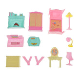 Maxbell Mini Preschooler Villa Furniture Kits Family Pretend Play Toy Set Kids Gift