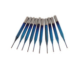 Maxbell 10PCS/Set 1/8 Inch Shank PCB CNC Drill Bits End Mill Engraving 0.8mm