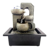 Maxbell Waterfall Fountains Handmade Zen Meditation Indoor Water Fountain for Home