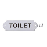 Max Stainless Steel House Door Plaque Wall Sign Garden TOILET