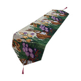 Maxbell Cute Easter Table Runner Easter Eggs for Indoor Outdoor Holiday Dining Style C