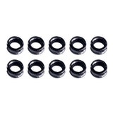 Max 10pcs Fishing Rod Guides Ring DIY Pole Guide Repair Black Groove 06