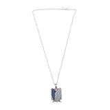 Maxbell Anime Attack On Titan Shingeki no Kyojin Badge Pendant Necklace Gift Blue