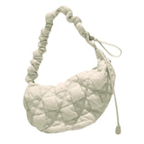 Maxbell Pleated Cloud Bag Tote Purse Cloud Bubbles Handbags for Girls Beach Shopping light gray