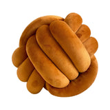 Maxbell Round Knot Ball Pillow Round Photography Props for Home Decoration 22cm Caramel