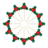 Max 12-Pack Christmas Cake Topper Cupcake Picks Party Supplies Mistletoe