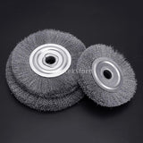 Max Stainless Steel Wire Abrasive Brush Wheel 5 Size 100x16mm (0.15mm wire dia.)