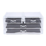 Max Maxb Acrylic Table Makeup Cosmetic Organizer Case Display Holder Storage Drawer 4 Drawers