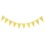Maxbell Colorful Paper Flag Banners Flag Decoration String Pennant Banner Yellow