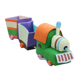 Max 1 Set Non-woven Fabric Felt Applique Kit DIY Toy Train Crafts for Children