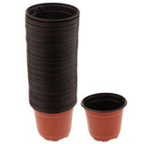 Max Double Color Seedlings Flower Plants Plastic Pots Nursery Container 120mm