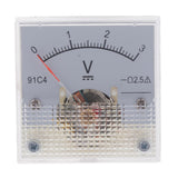 Max 91C4 Analog Panel Voltage Gauge Volt Meter Circuit Testing Tools 0-3V