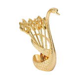 Maxbell Dessert Spoon Set with 6Pcs Spoons for Ice Cream Golden