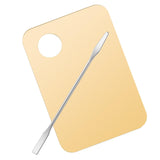 Maxbell Acrylic Makeup Mixing Palette Color Mixing Blending painting Paint Golden W/ Mixing Rod