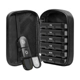 Maxbell Portable Pill Cases with 7 Individual Pill Boxes 21 Grid Sealing Design