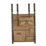 Maxbell Tableware Storage Bag Multi Pocket Dinnerware Bag for Kitchen Camping Picnic Khaki