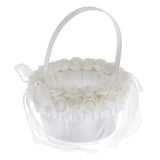 Max Elegant Lace Ribbon Sweet Romance Wedding Flower Basket Flower Girl Basket