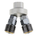 Max Air Compressor Connector Quick Joint Fitting 12mm Diameter f/Machinery 2 Way