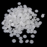 Maxbell Resin Snap Buttons Fasteners Poppers T3 10.7mm Pack of Approx.100 Sets White