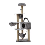Maxbell Multi Layer Cat Condo Hammock Bed Cat House Cat Climbing Tree for Rest Play Light Grey