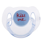 Max Dummy Pacifier For Reborn Baby Dolls With Internal Magnetic Clear Blue
