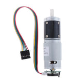 Max DC 12V 330RPM Geared Motor with Encoder High Torque