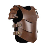Maxbell Chest Shoulder Harness Shrug Armors for Pirate Party Fancy Dress brown