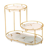 Maxbell Cosmetic Decorative Tray three tier Perfume Organiser for Bathroom Decor