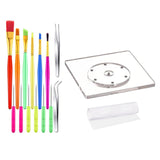 Maxbell 16Pcs Cookie Decorating Kit Acrylic Cookie Turntable for Easter Party Pastry