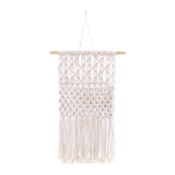 Maxbell Macrame Wall Hanging Storage Basket Hanger Holder for Nursery Decoration 67CMX33CM