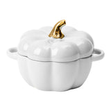 Maxbell Kawaii Cup Pumpkin Cup Cereal Bowls Set with Lid for Pasta Yogurt Salad white