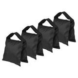 Maxbell 4 Pieces Empty Photographic Sandbag Balance Sand Bag Weight Bag Black Color