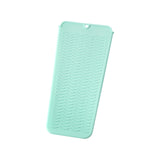 Maxbell Silicone Heat Resistant Mat Pouch for Curling Iron Hair Straightener Barber Green