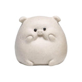 Maxbell Small Pig Figurines Art Modern Cute Animal Figurines for Cafe Home Bookshelf White Type A
