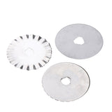 Maxbell 3 Types 45mm Rotary Cutter Blades Perforating Skip Wave Blades with Case