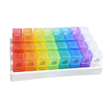 Maxbell Monthly Pill Organizer 2 Times A Day Large for Vitamin 31 Day Pill Organizer Multicolor