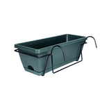 Maxbell Window Planter Box Hanging Garden Planter Deck Patio Balcony Railing Planter Green