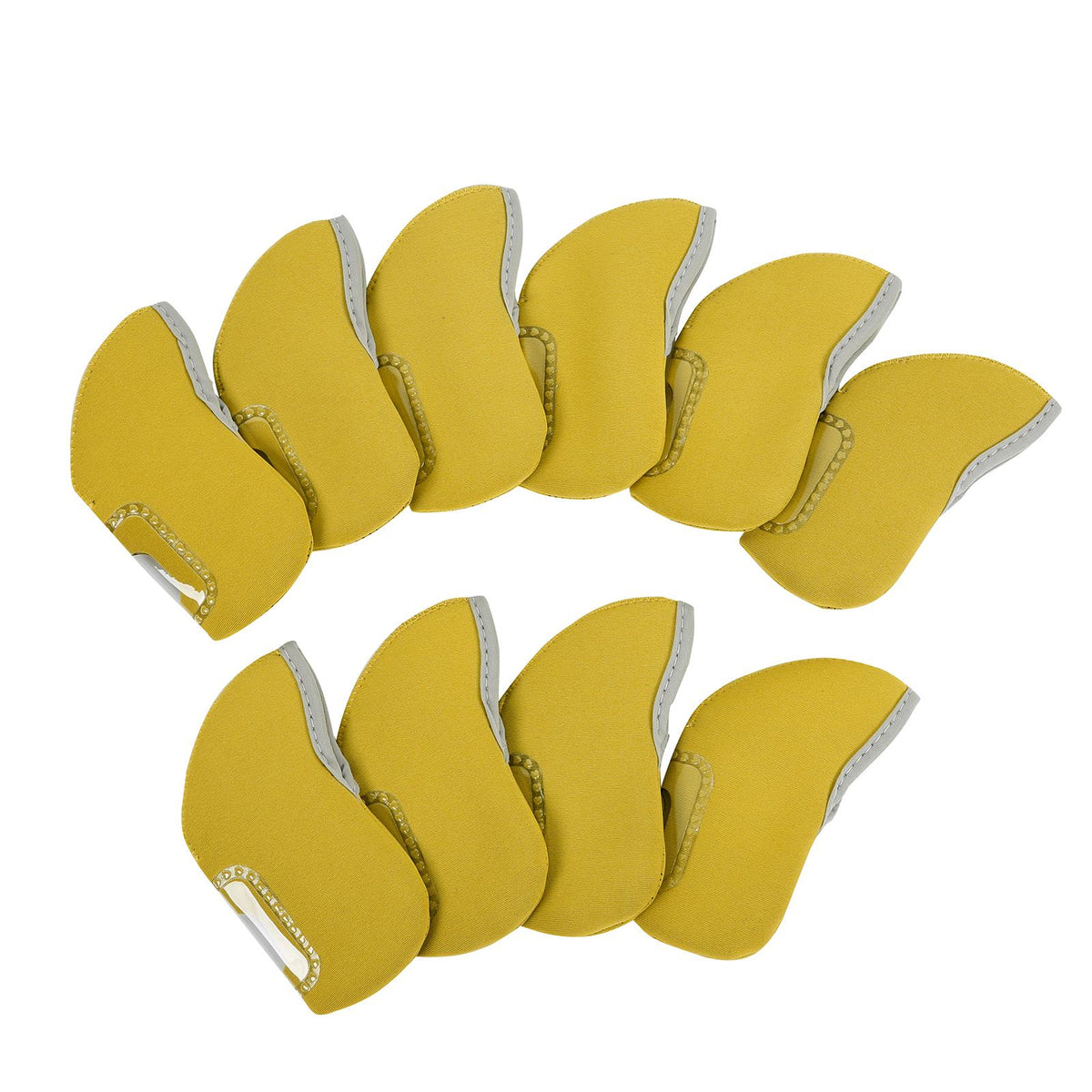 Maxbell 10x Golf Iron Head Covers Fit All Brands Premium Neoprene with Clear Window
