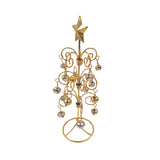 Maxbell Metal Mini Christmas Tree Crafts Decor Artificial Tree for Bedroom Holiday Aureate