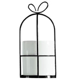 Maxbell Wrought Iron Geometric Hanging Succulent Air Plants Triangle Flower Rack Black_L